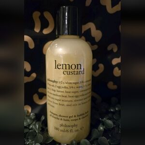 Philosophy Lemon Custard 3-in-1 Shampoo Shower Gel Bubble Bath Sealed New